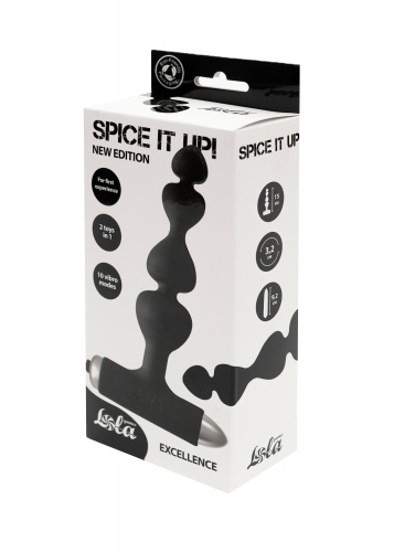 Vibrating Anal Plug Spice it up New Edition Excellence Black 8016-01lola