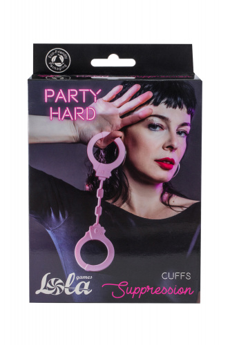 Cuffs Party Hard Suppression Pink 1167-03lola