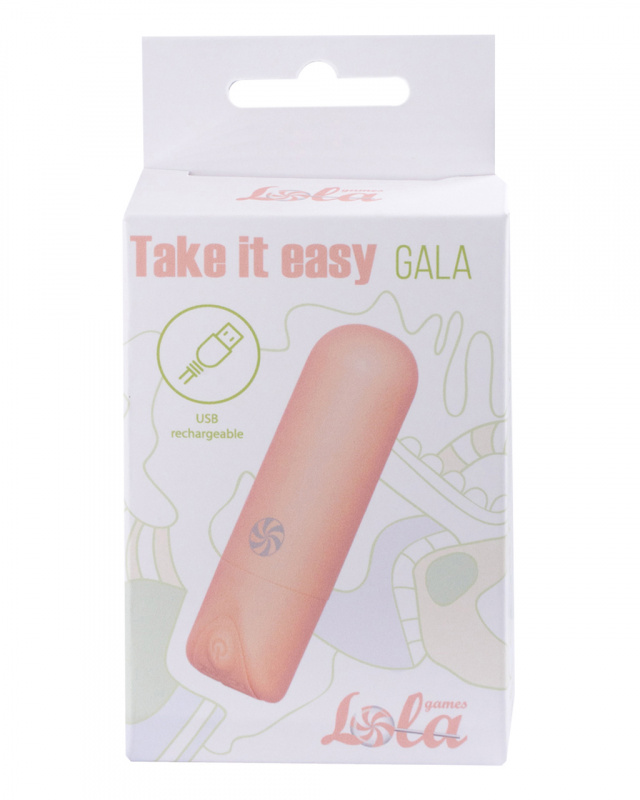 Rechargeable Vibrobullet Take it Easy Gala peach 9024-03lola