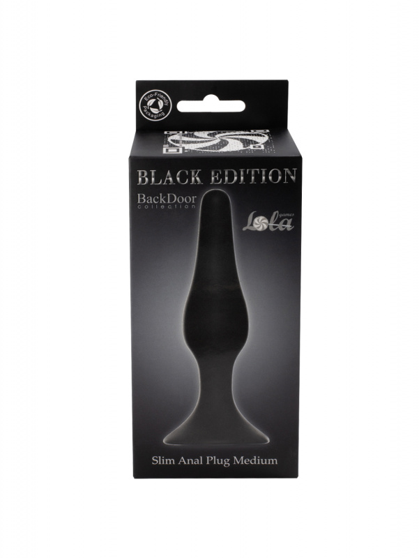 Slim Anal Plug Medium Black 4206-01lola