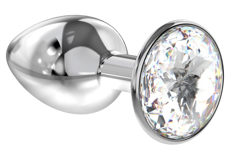 Enlarged Anal Plug Diamond Clear Sparkle XL 4028-02lola