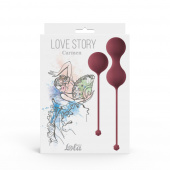 Vaginal Balls Set for Easy and Medium Level Love Story Carmen Wine Red 3011-02lola