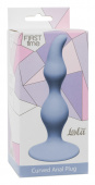 Curved Anal Plug Blue 4105-02lola