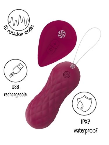 Rotating Vaginal Balls with remote control Take it Easy Dea Wine red 9021-07lola
