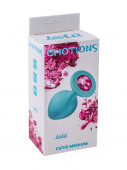 Anal plug  Emotions Cutie Medium Turquoise pink crystal 4012-03lola