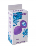 Anal plug  Emotions Cutie Medium Purple light blue crystal 4012-05lola