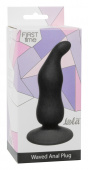 Waved Anal Plug Black 4104-03lola