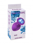 Anal plug Emotions Cutie Large Purple light blue crystall 4013-05lola