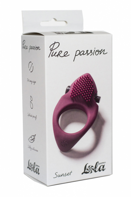 Vibro cockring Pure Passion Sunset Wine red 1302-02lola