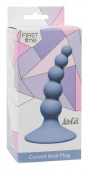 Anal Ribbed Plug Blue 4108-02lola