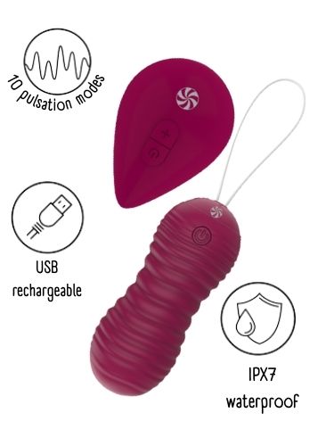 Pulsating Vaginal Balls with remote control Take it Easy Era Wine red 9021-09lola