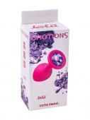Anal plug  Emotions Cutie Small Pink dark purple crystal 4011-01lola