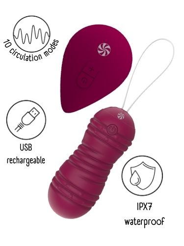 Circulating Vaginal Balls with remote control Take it Easy Ray Wine red 9021-12lola