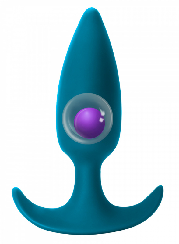Anal plug with a misplaced centre of gravity Spice it up Delight Aquamarine 8010-03lola