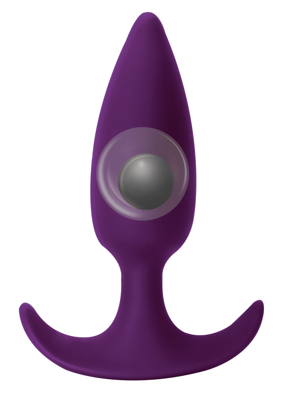 Anal plug with a misplaced centre of gravity Spice it up Delight Ultraviolet 8010-04lola