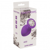 Anal plug Emotions Cutie Large Purple clear crystal 4013-06lola