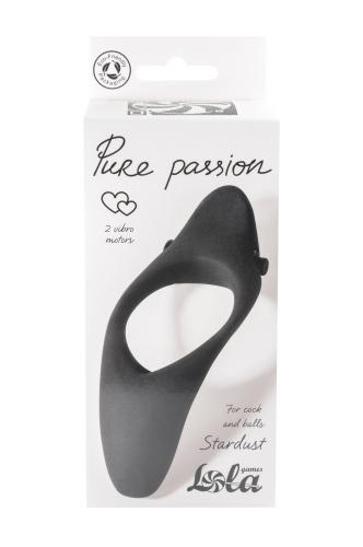 Vibro cockring Pure Passion Stardust Black 1304-01lola