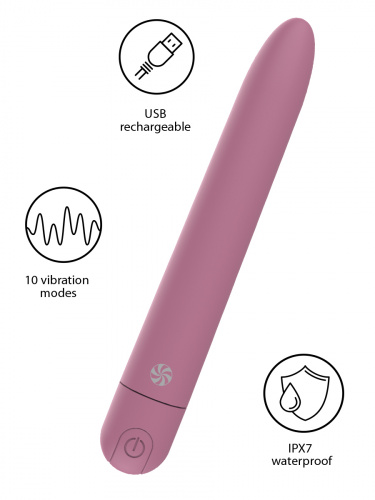 Rechargeable Vibrator Take it easy Haze Pink 9025-02lola