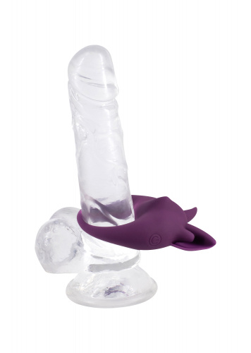 Rechargeable ring for clitoral stimulation MiMi Animals Kitten Kiki Purple 7200-03lola