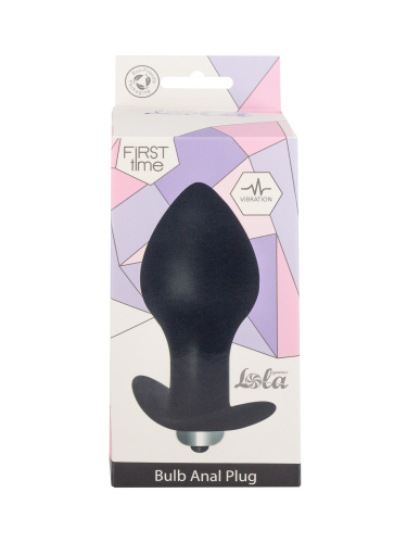 Anal Plug with vibration Bulb Black 5006-03lola