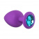 Anal plug Emotions Cutie Large Purple light blue crystall 4013-05lola
