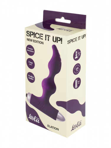 Vibrating Anal Plug Spice it up New Edition Elation Ultraviolet 8018-04lola