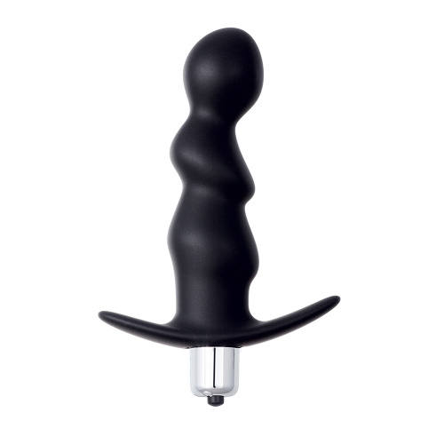 Anal Plug with vibration Spiral Black 5008-03lola