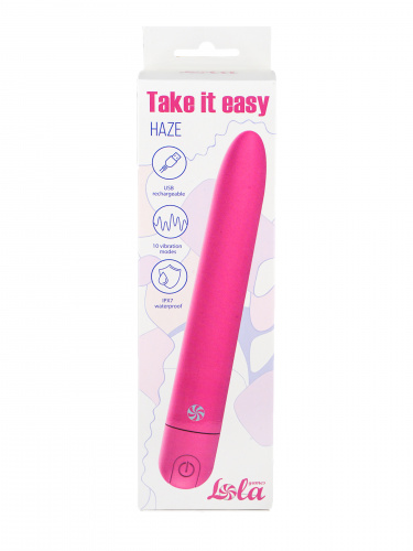Rechargeable Vibrator Take it easy Haze Pink 9025-02lola