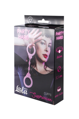 Cuffs Party Hard Suppression Pink 1167-03lola