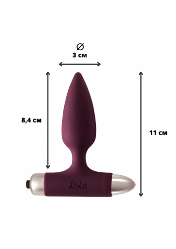 Vibrating Anal Plug Spice it up New Edition Glory Wine red 8015-03lola