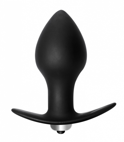 Anal Plug with vibration Bulb Black (AAA Batteries) 5006-03lola