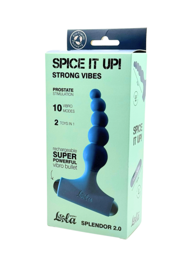 Anal Plug with Rechargeable Bullet Spice it Up Splendor 2.0 8017-05lola