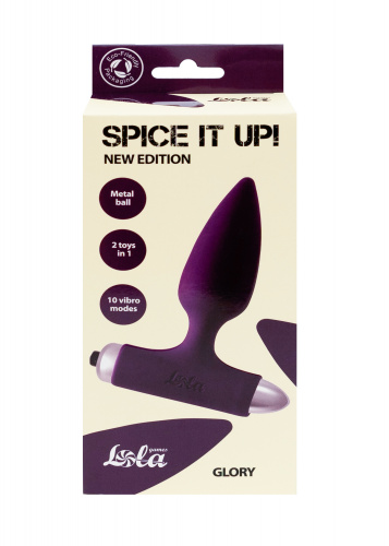 Vibrating Anal Plug Spice it up New Edition Glory Ultraviolet 8015-04lola