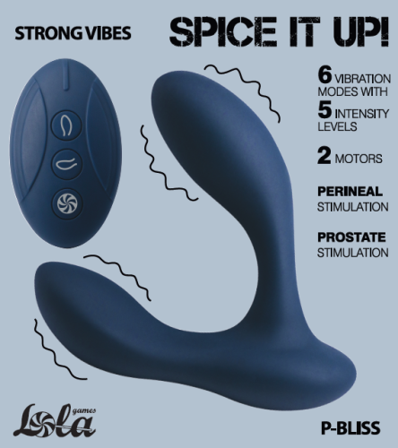 Prostate Massager with 2 motors Spice it Up P-Bliss 8022-03lola