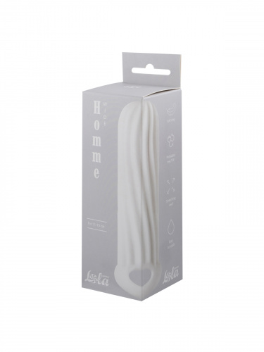 Penis sleeve Homme Wide White for 11-15 cm 7007-01lola