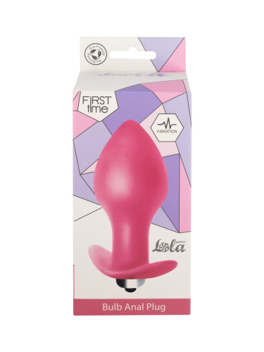 Anal Plug with vibration Bulb Pink 5006-01lola