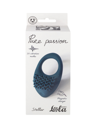 Rechargeable Vibro cockring Pure Passion Stellar Green 1501-03lola