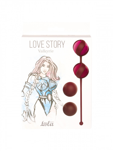 Vaginal balls set Love Story Valkyrie wine red 3013-02lola