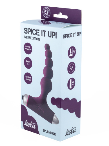 Vibrating Anal Plug Spice it up New Edition Splendor Wine red 8017-03lola