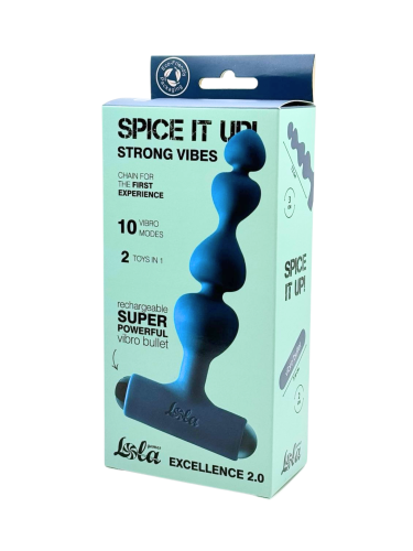 Anal Chain with Rechargeable Bullet Spice it Up Excellence 2.0 8016-05lola