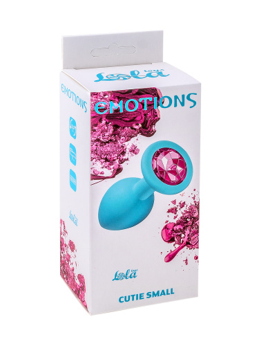 Anal plug  Emotions Cutie Small Turquoise pink crystal 4011-06lola