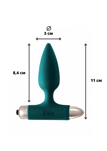 Vibrating Anal Plug Spice it up New Edition Glory Dark green 8015-02lola