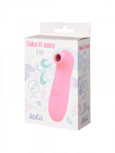 Rechargeable Clitoral stimulator Take It Easy Fay Pink 9023-02lola