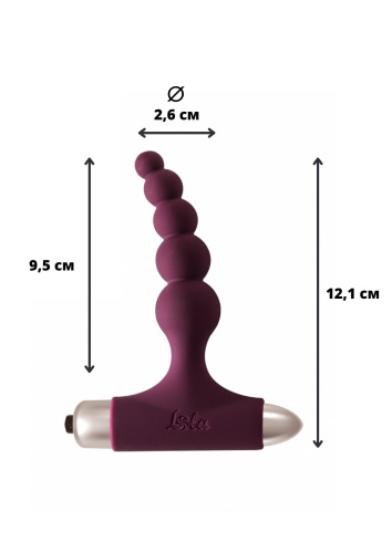 Vibrating Anal Plug Spice it up New Edition Splendor Wine red 8017-03lola