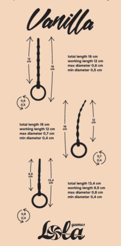 Urethral Massager Set Vanilla Twist 1175-01lola