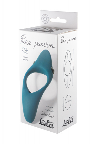 Vibro cockring Pure Passion Stardust Green 1304-03lola