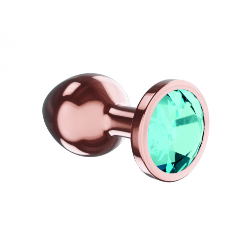 Rose Gold Anal Plug Diamond Topaz Shine L 4026-02lola