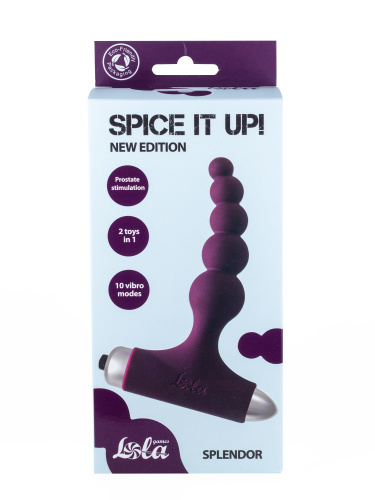 Vibrating Anal Plug Spice it up New Edition Splendor Wine red 8017-03lola