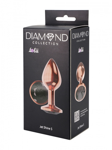 Rose Gold Anal Plug Diamond Jet Shine S 4022-01lola