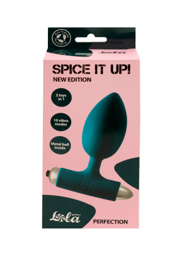 Vibrating Anal Plug Spice it up New Edition Perfection Dark green 8014-02lola